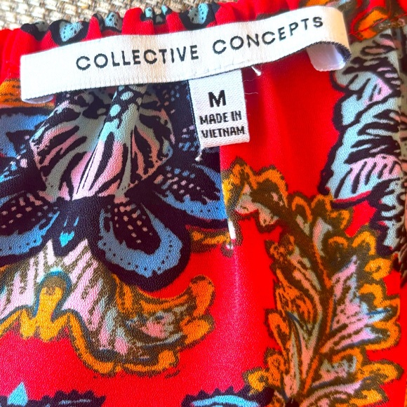 Stitch Fix Collective Concepts Gorgeous Orange Geometric Halter Tank - NWOT - Picture 4 of 4